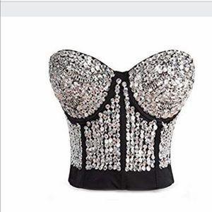 Bedazzled corset.